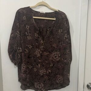 Floral Purple Maurices Women's Top